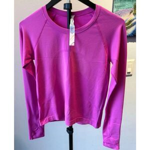Lululemon Swiftly Tech Long Sleeve Shirt 2.0 Waist Length Raspberry